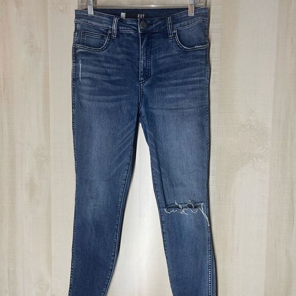 Kut from the Kloth Connie Fab AB ankle skinny distressed jeans, size 4‎ - Picture 6 of 16